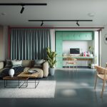 Modern living space with stylish decor.