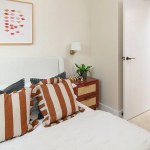 Glasswater Locks Colourful Stripe Bedroom