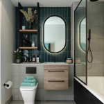 Glasswater Locks Dark Bathroom