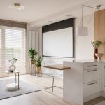 Modern living space with minimalist design