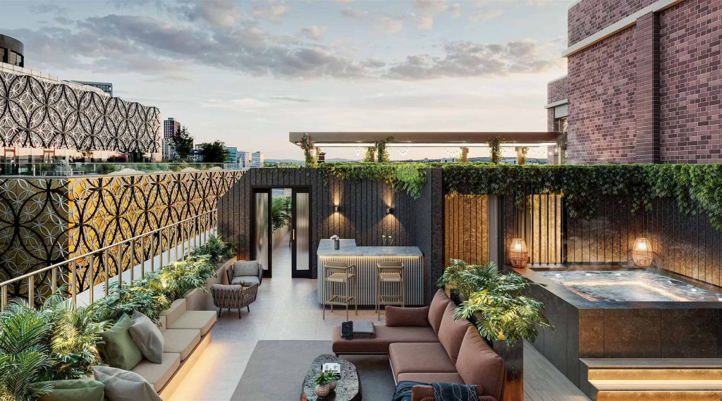 Centenary Tower Rooftop with hot tub and city centre views