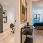 Modern apartment with open layout