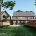 Garden CGI of Hunnington Meadows