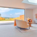 Lounge backing onto garden on a sunny day