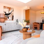 Stylish modern living room interior design