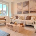 Cozy living room with comfy sofas