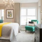 Stylish bedroom with modern decor.