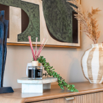 Stylish decor with vase and sculpture at Avon Bard in Stratford Upon Avon.
